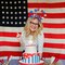 4th of July Headband for Women - Glitter Star Headband - Red White and Blue Accessories for 4th of July Party Supplies - Memorial Day Party Supplies